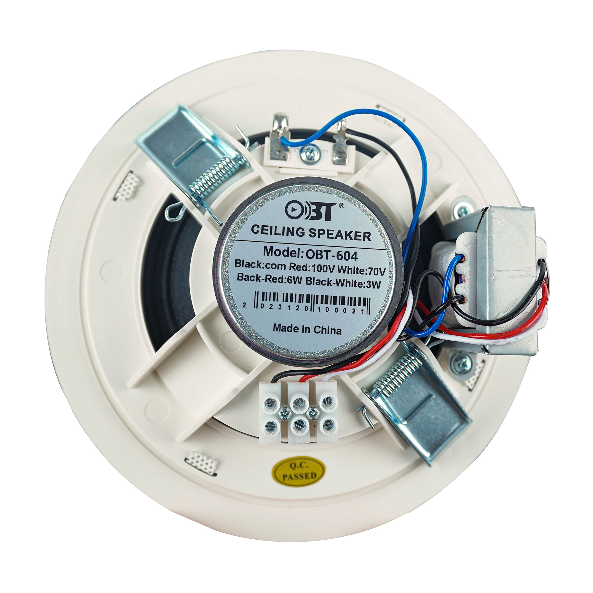 高品質(zhì)天花喇叭（優(yōu)質(zhì)塑膠） OBT-604