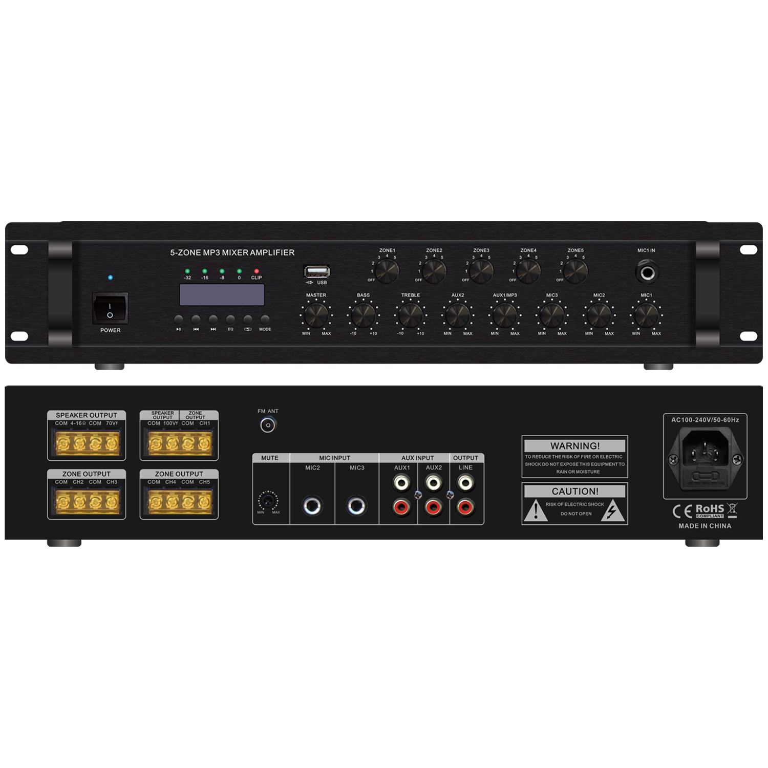 5分區MP3音量獨立可調功放 OBT-6365D